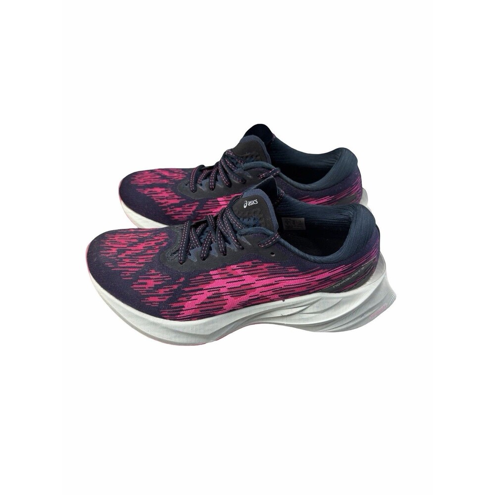 ASICS Novablast 3 Women's Size 7 French Blue Pink Running Shoes Sneaker